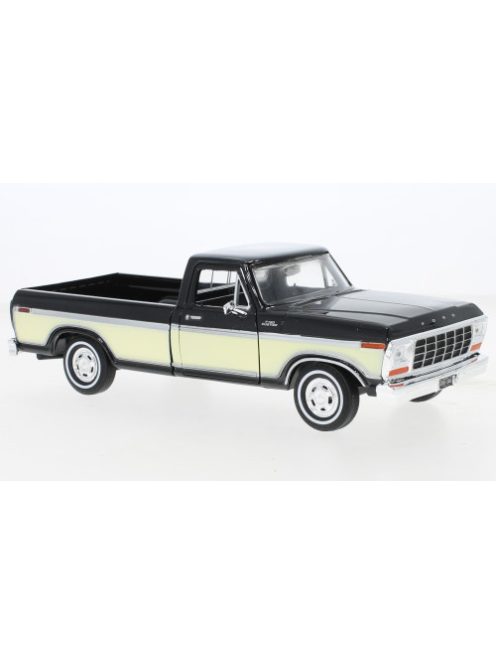 Motor-Max - Ford F-150 Custom, schwarz/beige, 1979, 1:24
