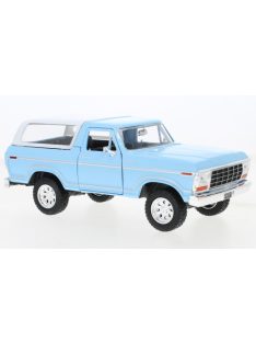 Motor-Max - Ford Bronco Custom, hellblau/weiss, 1978, 1:24