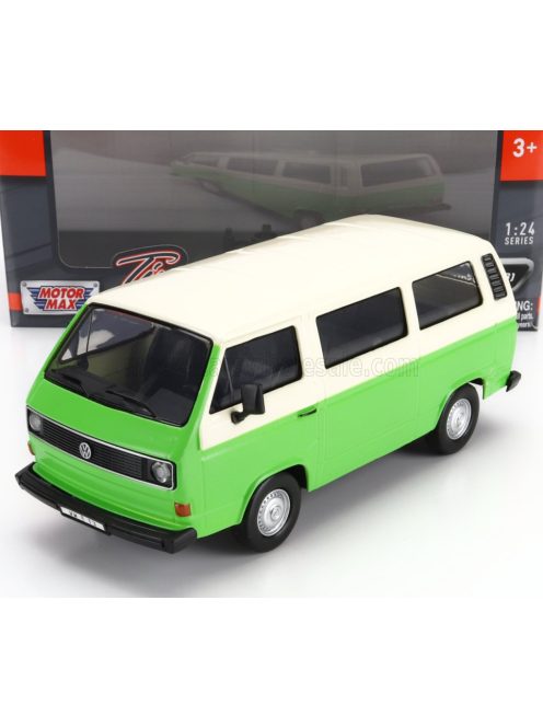 Motor-Max - VOLKSWAGEN T3 MINIBUS 1979 GREEN WHITE