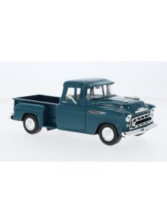   Motor-Max - Chevrolet 3100 Stepside Pick Up, dunkeltürkis, 1957, 1:24