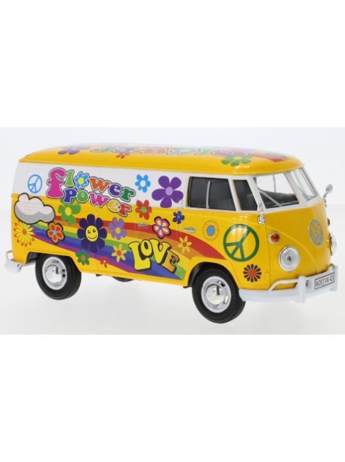 Motor-Max - VW T1 Kasten, Flower Power, 1:24