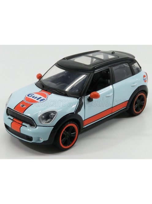 Motor-Max - MINI COOPER S COUNTRYMAN GULF 2010 LIGHT BLUE ORANGE