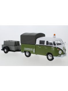   Motor-Max - VW T1 Doppelkabine, grün/weiss, Volkswagen Road Service, 1:24