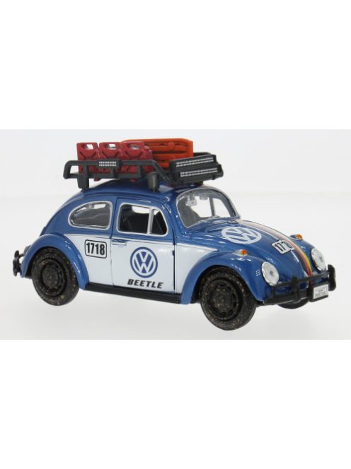 Motor-Max - VW Beetle, blau/Dekor, 1966, 1:24