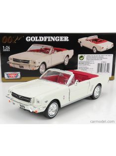   Motor-Max - Ford Usa Mustang Cabriolet Open 1964 - James Bond 007 - Goldfinger - Missione Goldfinger White