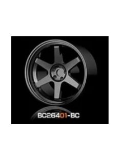   Mothobby Bnds - RACING Wheels & Tyres Set 8MM-9.8MM BLACK CHROME4 pcs