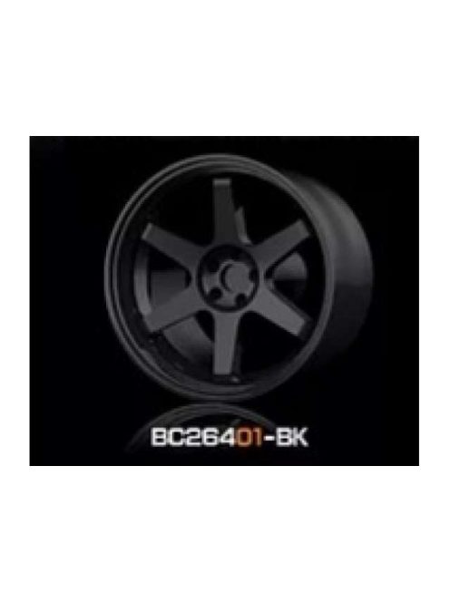 Mothobby Bnds - RACING Wheels & Tyres Set 8MM-9.8MM GLOSS BLACK4 pcs