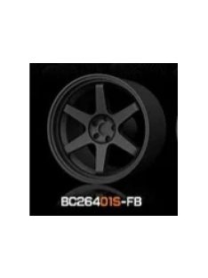   Mothobby Bnds - RACING Wheels & Tyres Set 7.4MM-8.9MM FLAT BLACK4 pcs