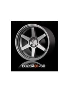   Mothobby Bnds - RACING Wheels & Tyres Set 8MM-9.8MM SILVER4 pcs