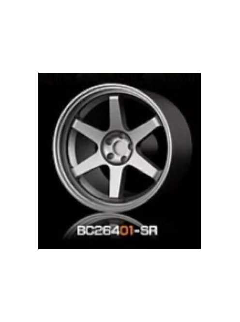 Mothobby Bnds - RACING Wheels & Tyres Set 8MM-9.8MM SILVER4 pcs