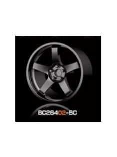   Mothobby Bnds - RACING Wheels & Tyres Set 8MM-9.8MM BLACK CHROME4 pcs