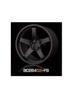   Mothobby Bnds - RACING Wheels & Tyres Set 8MM-9.8MM FLAT BLACK4 pcs