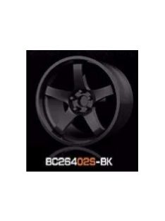   Mothobby Bnds - RACING Wheels & Tyres Set 7.4MM-8.9MM GLOSS BLACK4 pcs