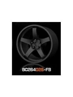   Mothobby Bnds - RACING Wheels & Tyres Set 7.4MM-8.9MM FLAT BLACK4 pcs