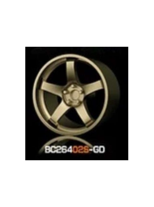 Mothobby Bnds - RACING Wheels & Tyres Set 7.4MM-8.9MM GOLD4 pcs