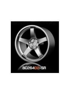   Mothobby Bnds - RACING Wheels & Tyres Set 8MM-9.8MM SILVER4 pcs