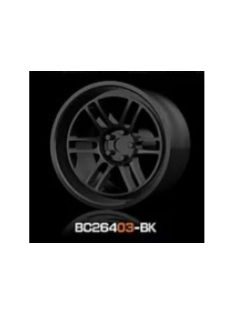   Mothobby Bnds - RACING Wheels & Tyres Set 8MM-9.8MM GLOSS BLACK4 pcs
