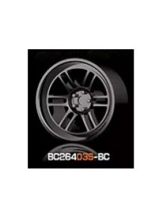   Mothobby Bnds - RACING Wheels & Tyres Set 7.4MM-8.9MM BLACK CHROME4 pcs