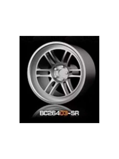 Mothobby Bnds - RACING Wheels & Tyres Set 8MM-9.8MM SILVER4 pcs