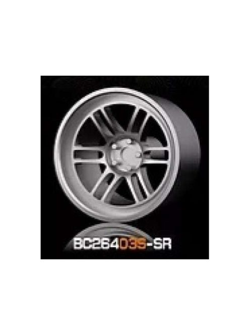 Mothobby Bnds - RACING Wheels & Tyres Set 7.4MM-8.9MM SILVER4 pcs
