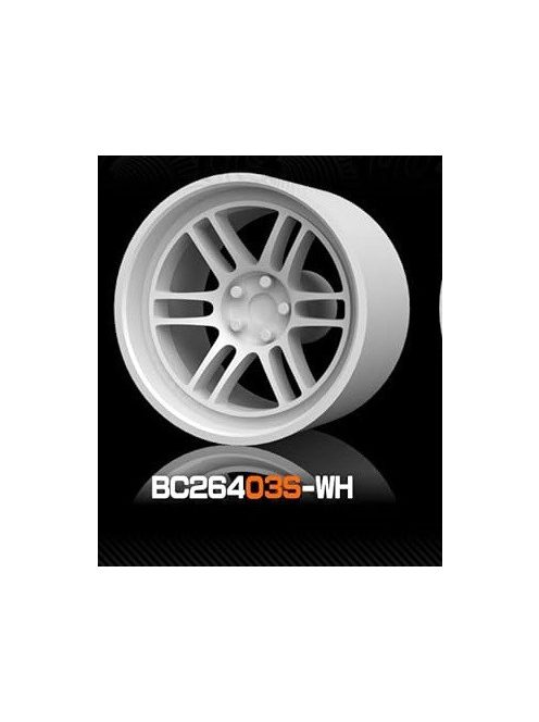 Mothobby Bnds - RACING Wheel & Tire Set 7.4 mm8.9 mm White4 pcs.