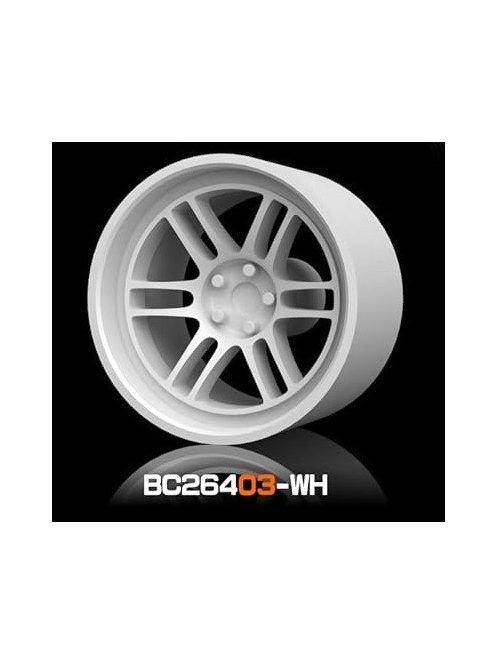 Mothobby Bnds - RACING Wheel & Tire Set 8 mm9.8 mm White4 pcs.