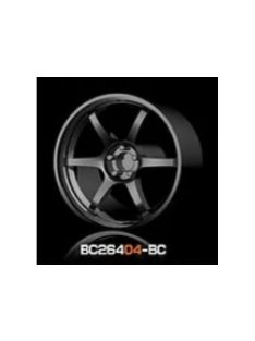   Mothobby Bnds - RACING Wheels & Tyres Set 8MM-9.8MM BLACK CHROME4 pcs