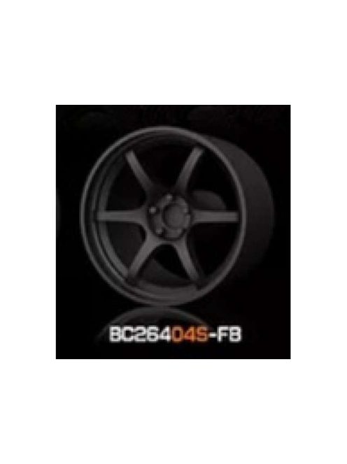 Mothobby Bnds - RACING Wheels & Tyres Set 7.4MM-8.9MM FLAT BLACK4 pcs