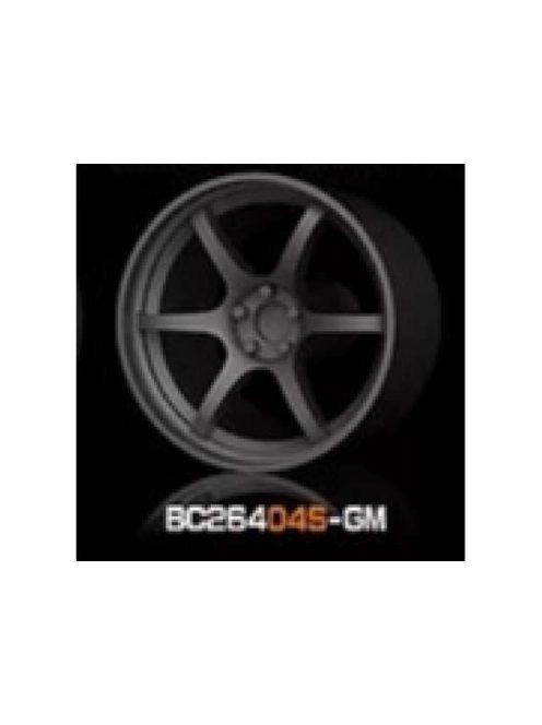 Mothobby Bnds - RACING Wheels & Tyres Set 7.4MM-8.9MM GUN METAL4 pcs