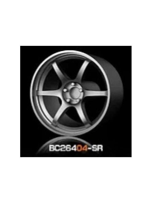 Mothobby Bnds - RACING Wheels & Tyres Set 8MM-9.8MM SILVER4 pcs