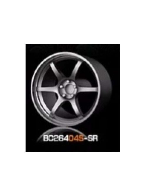 Mothobby Bnds - RACING Wheels & Tyres Set 7.4MM-8.9MM SILVER4 pcs