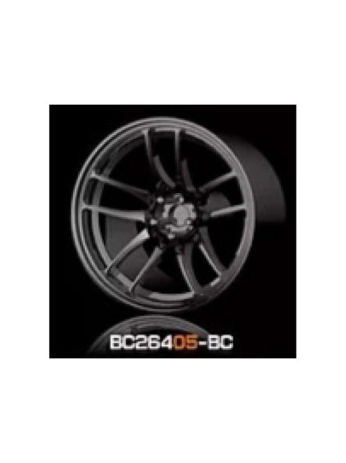 Mothobby Bnds - RACING Wheels & Tyres Set 8MM-9.8MM BLACK CHROME4 pcs