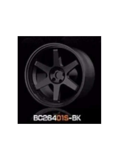 Mothobby Bnds - RACING Wheels & Tyres Set 8MM-9.8MM GLOSS BLACK4 pcs