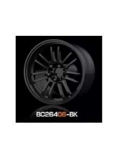   Mothobby Bnds - RACING Wheels & Tyres Set 8MM-9.8MM GLOSS BLACK4 pcs