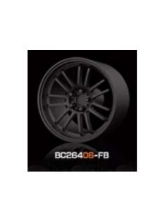   Mothobby Bnds - RACING Wheels & Tyres Set 8MM-9.8MM FLAT BLACK4 pcs