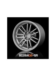   Mothobby Bnds - RACING Wheels & Tyres Set 8MM-9.8MM SILVER4 pcs