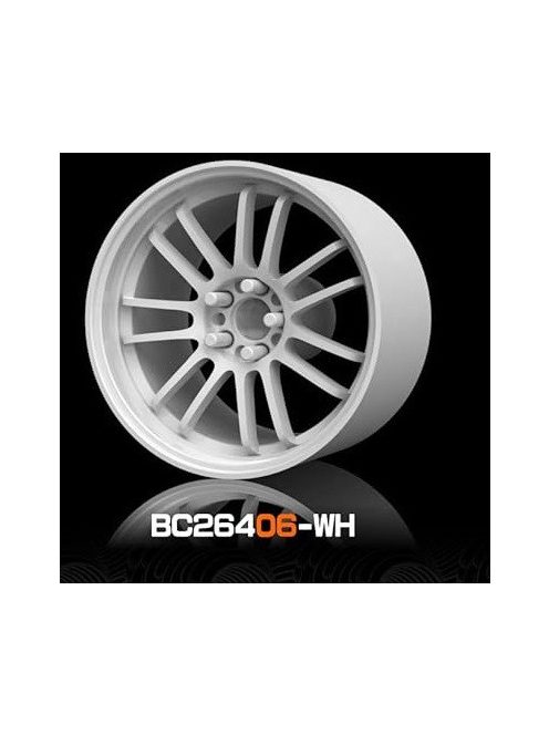 Mothobby Bnds - RACING Wheel & Tire Set 8 mm9.8 mm White4 pcs.
