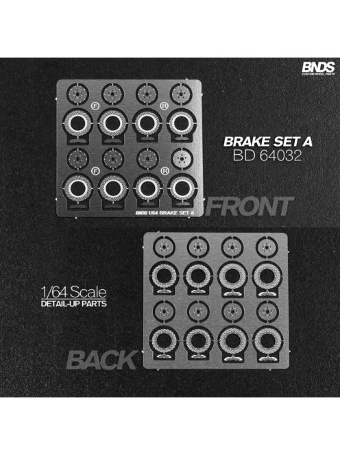 Mothobby Bnds - PHOTO-ETCHED BRAKE SET Aunpainted metal