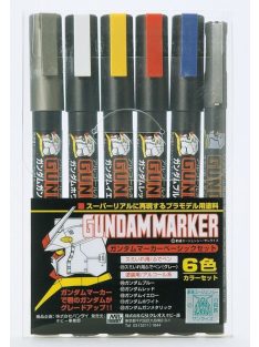   Mr Hobby - Gunze - Mr Hobby -Gunze Gundam Marker Basic 6 Color Set