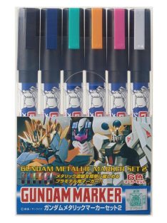   Mr Hobby - Gunze - Mr Hobby -Gunze Gundam Metallic Marker Set 2