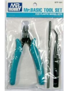   Mr. Hobby - Mr Hobby -Gunze Basic Tool Set(Nipper,Angled Tweezer,File)for Plastic ModelKits