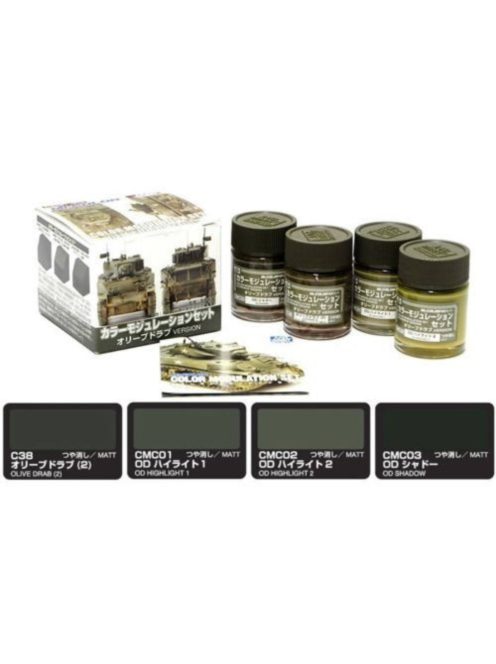 Mr. Hobby - Color Modulation Set Olive Drab Ver. CS581