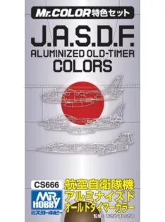   Mr Hobby - J.A.S.D.F. Aluminized Old-Timer Color Set (3 x 10ml)