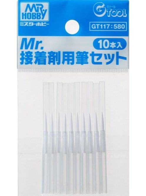 Mr. Hobby - Mr Hobby -Gunze Mr. Cement Fine Brush Set (10pcs)