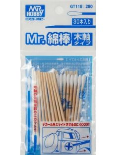   Mr Hobby - Gunze - Mr Hobby -Gunze Mr. Cotton Swab Set (Wooden Stick Type)
