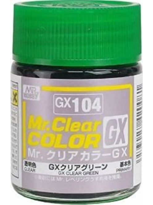 Mr. Hobby - Mr Hobby -Gunze Mr. Clear Color GX (18 ml) Clear Green