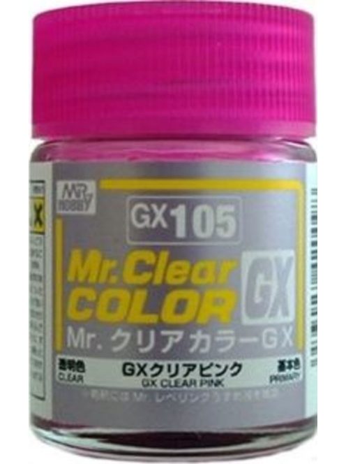 Mr. Hobby - Mr Hobby -Gunze Mr. Clear Color GX (18 ml) Clear Pink