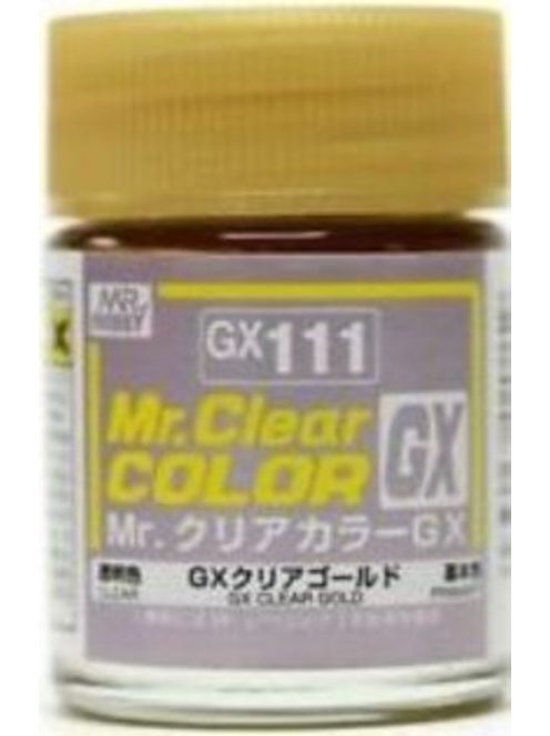 Mr Hobby - Gunze - Mr Hobby -Gunze Mr. Clear Color GX (18 ml) Clear Gold