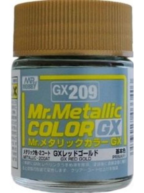 Mr Hobby - Gunze - Mr Hobby -Gunze Mr. Metallic Color GX (18 ml) Red Gold