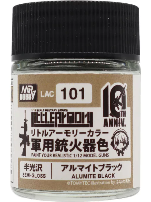 Mr Hobby - Little Armory Color (18ml) 10th Anniv. ALUMITE BLACK